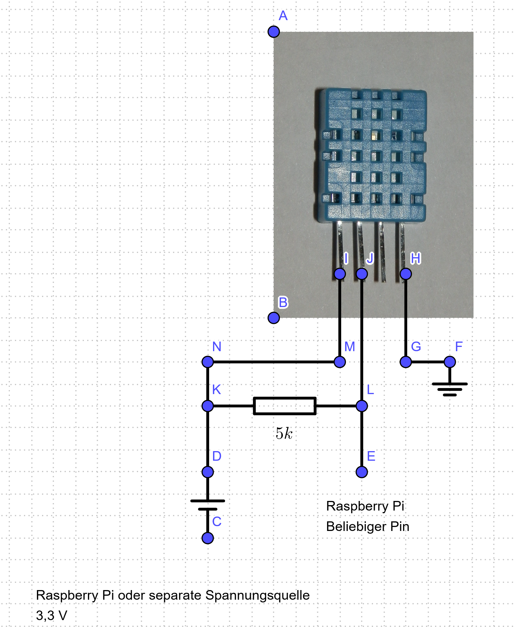 Wiring of DHT 11 on Raspberry Pi